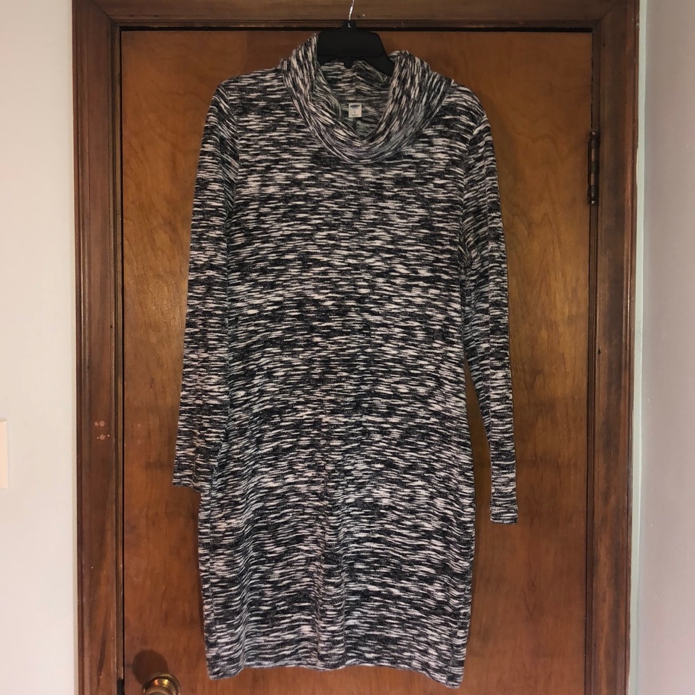 Cowl Neck Sweater Dress